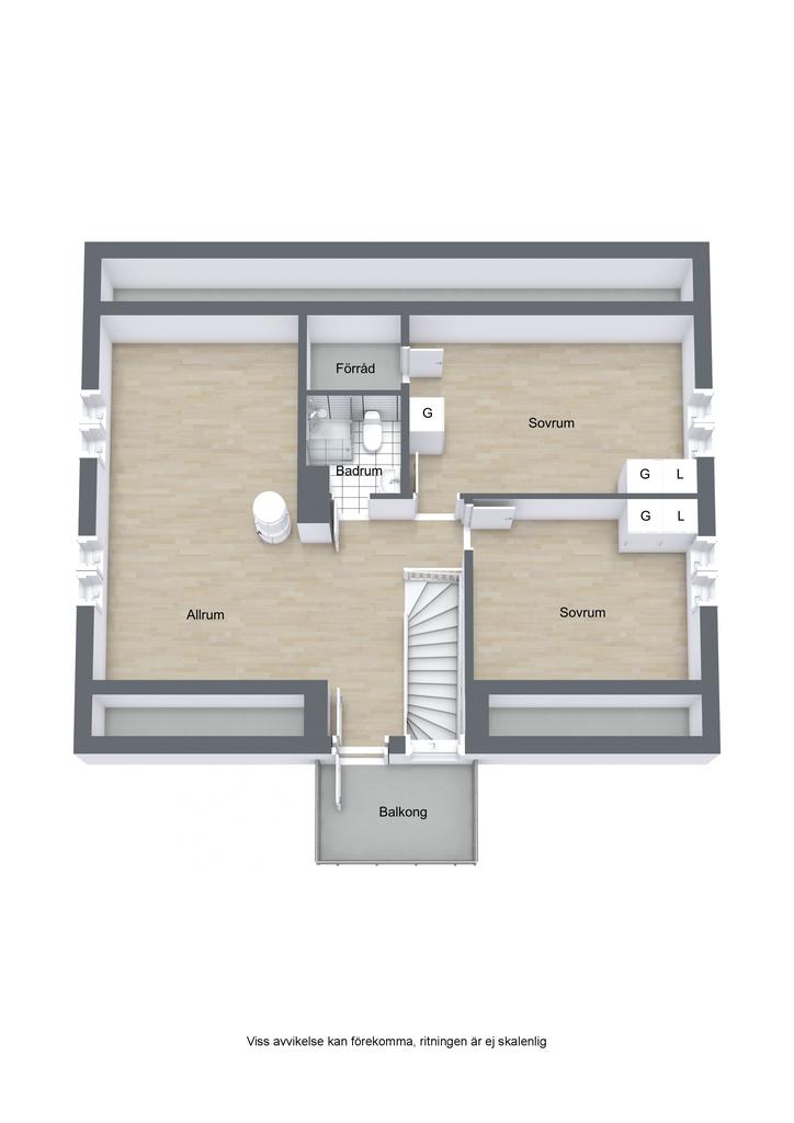 Planlösning övre plan