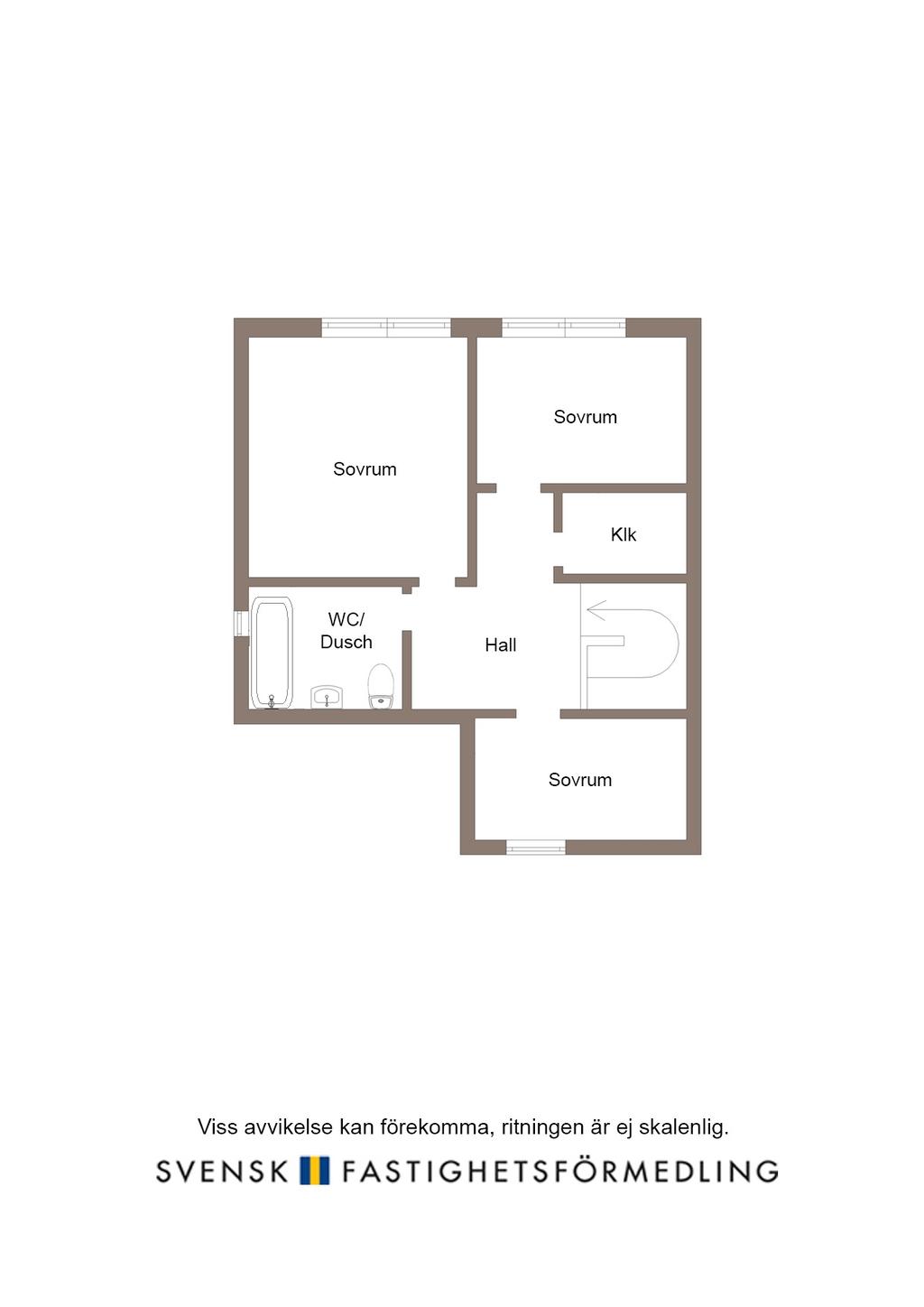 Planlösning övre plan