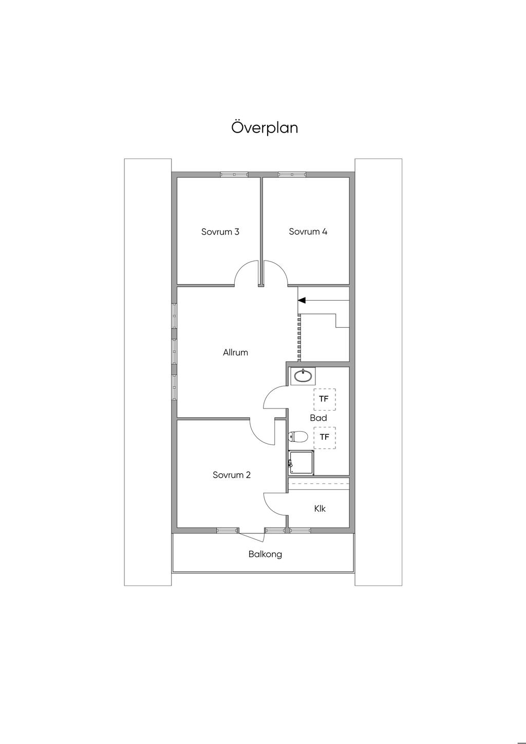 Övre plan, skiss