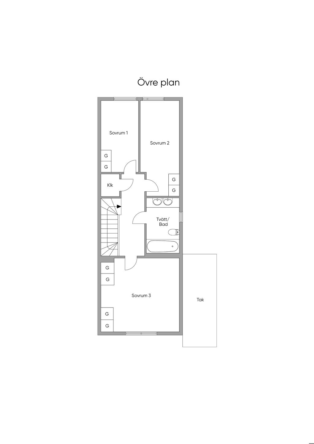 Övre plan, skiss