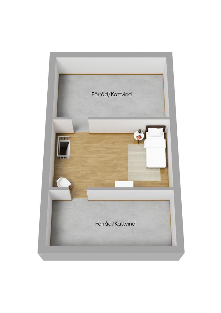 Planritning Vindsplan 3D