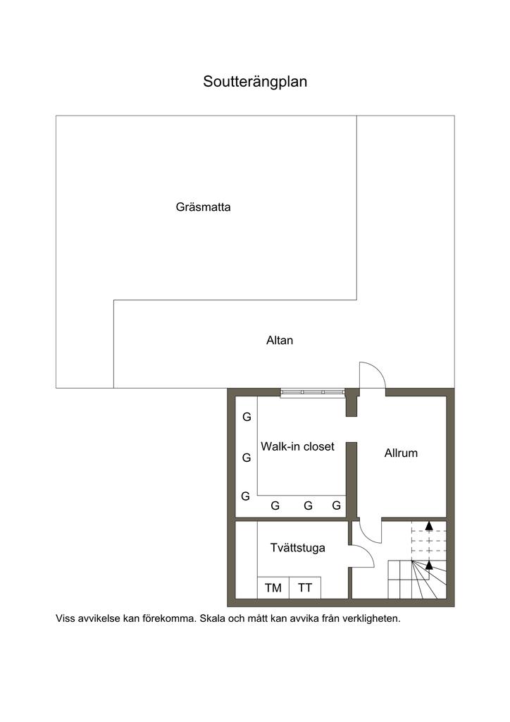 Planlösning soutterängplan