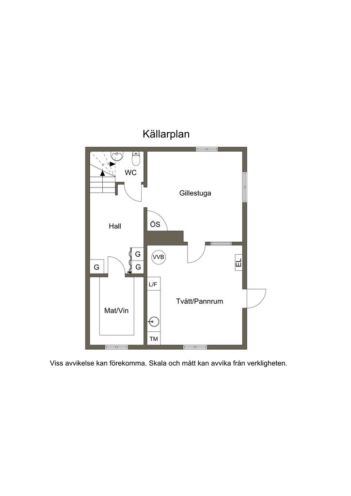 Källarplan, skiss