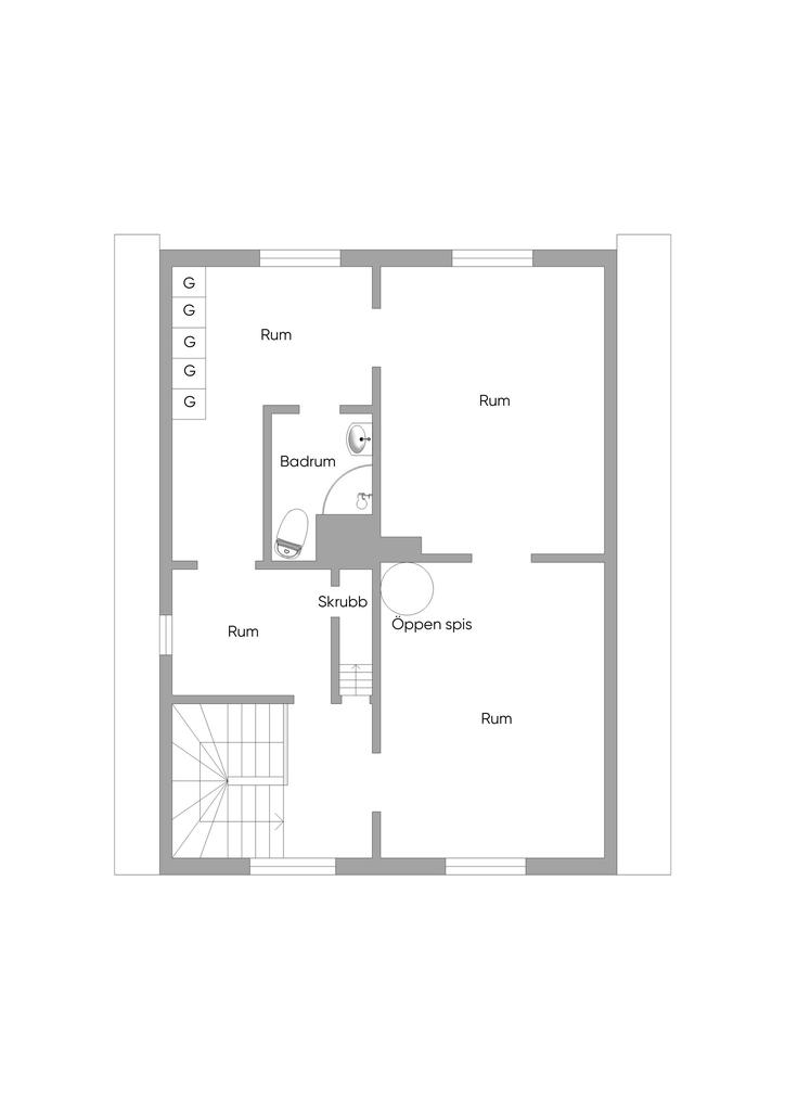Planlösning övre plan