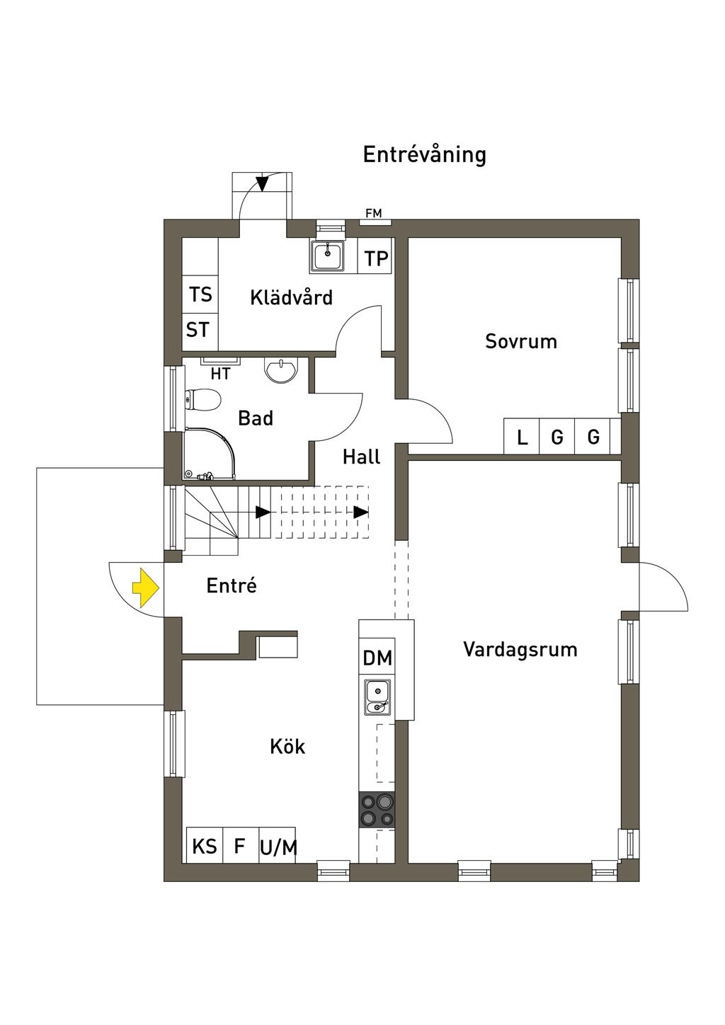 Planlösning entré