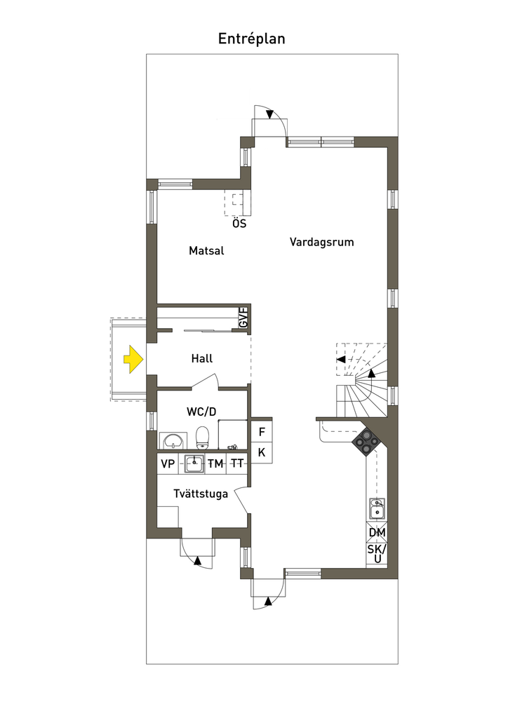 Planlösning entréplan