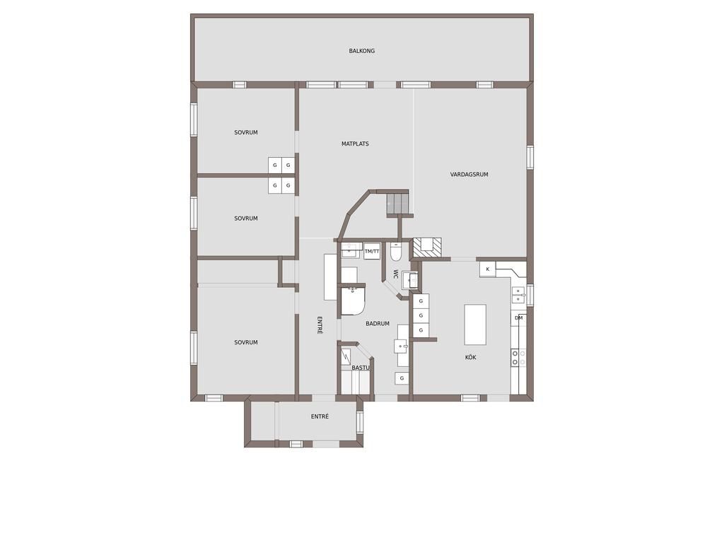 Övreplan lägenhet