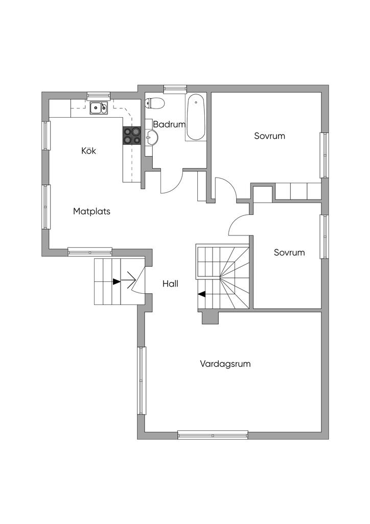Planlösning Entréplan 2D