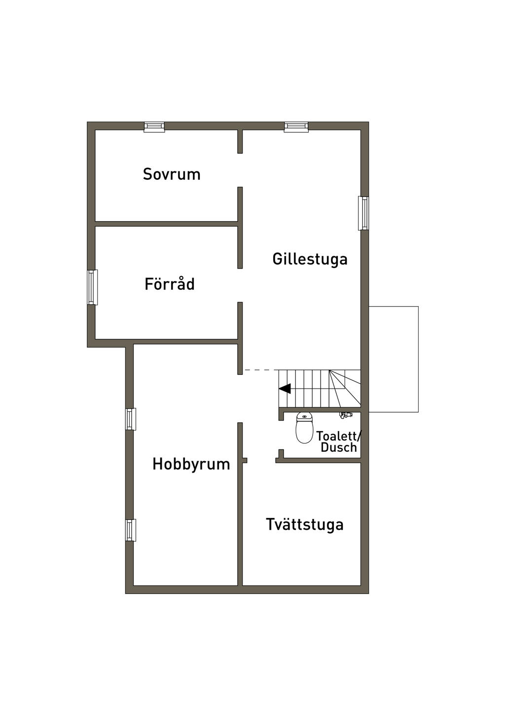 Planritning källare
