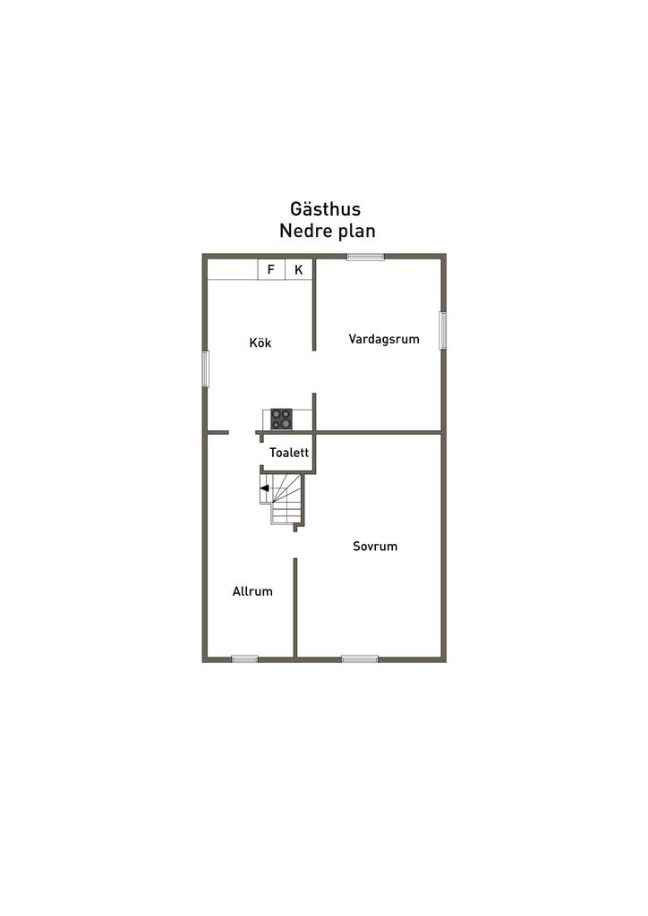 Planlösning gästhus