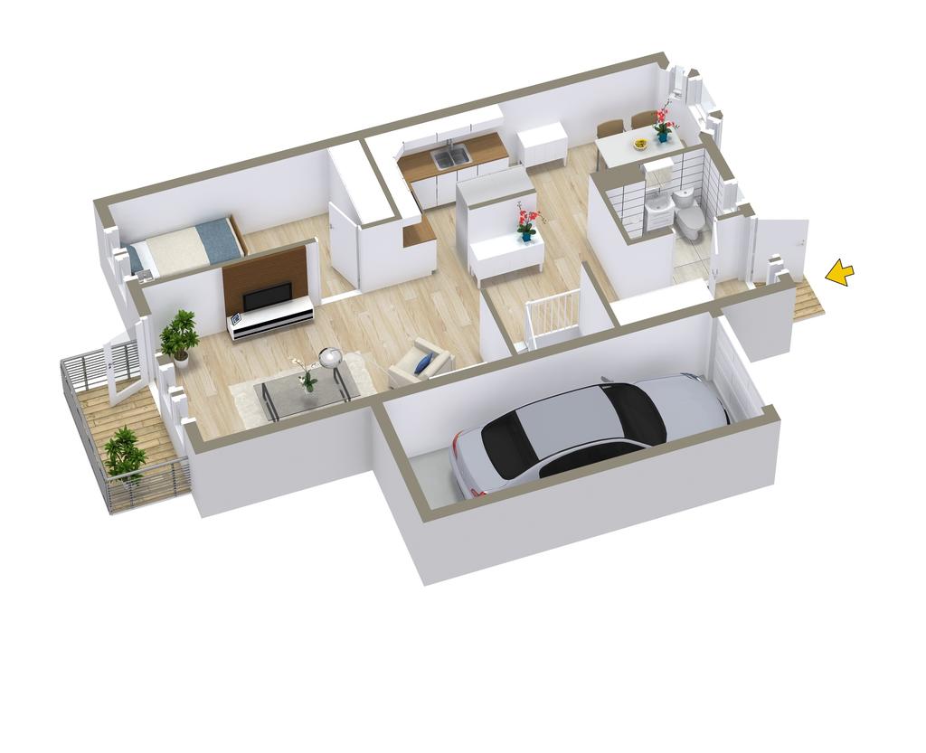 Entréplan - 3D Floor Plan