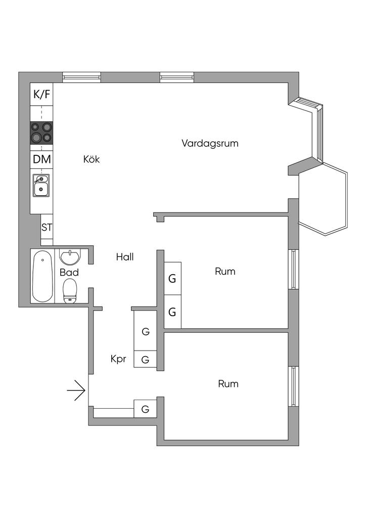 Alternativ planlösning