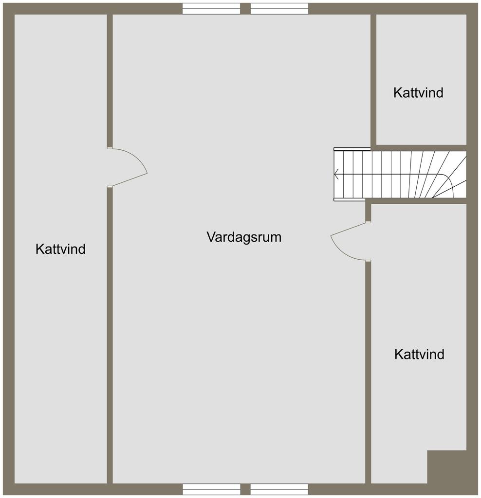 Planritning övervåning 2D