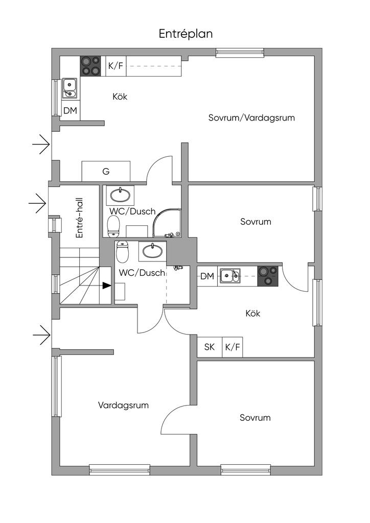 Planlösning Entréplan