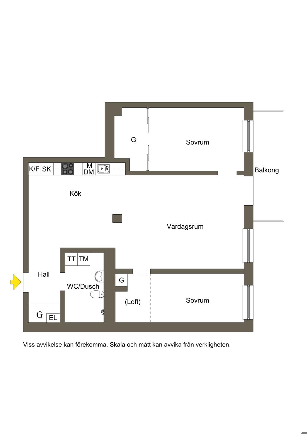 Nuvarande planlösning