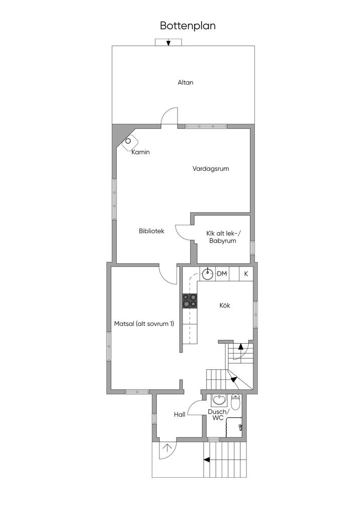Entrëplan, skiss