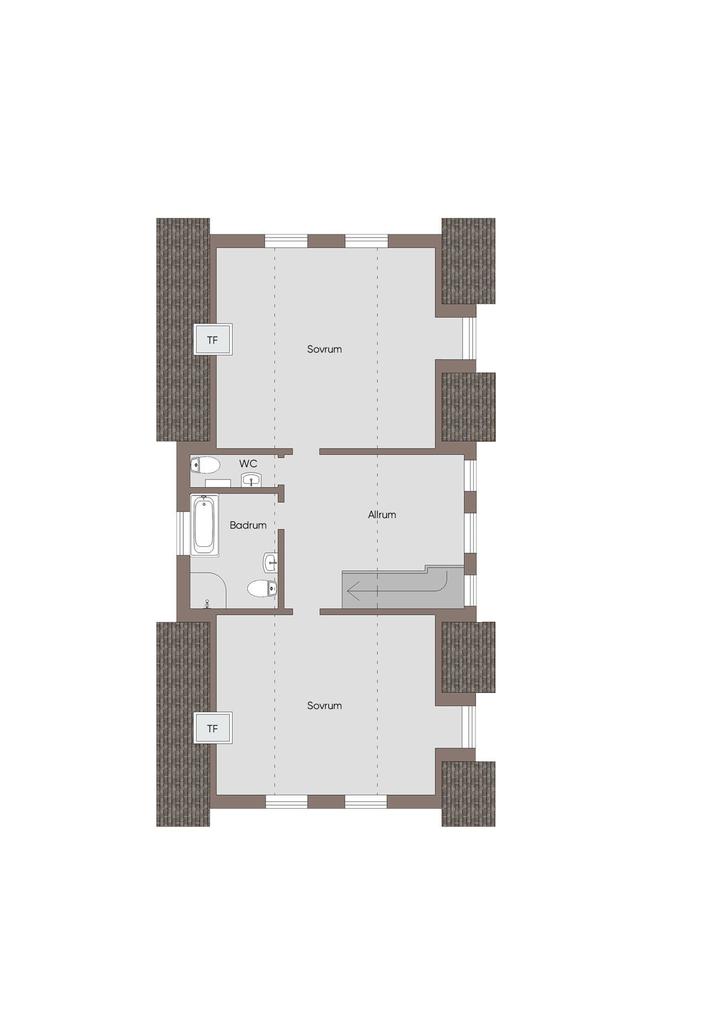 Planlösning Övre plan