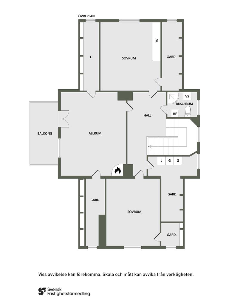 Planlösning övre plan