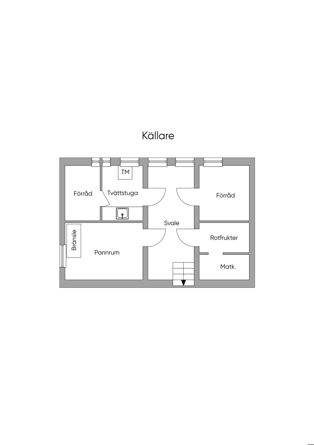 Planlösning källarplan