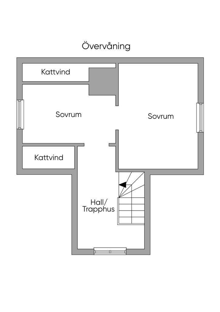 Planlösning Ovanvåning