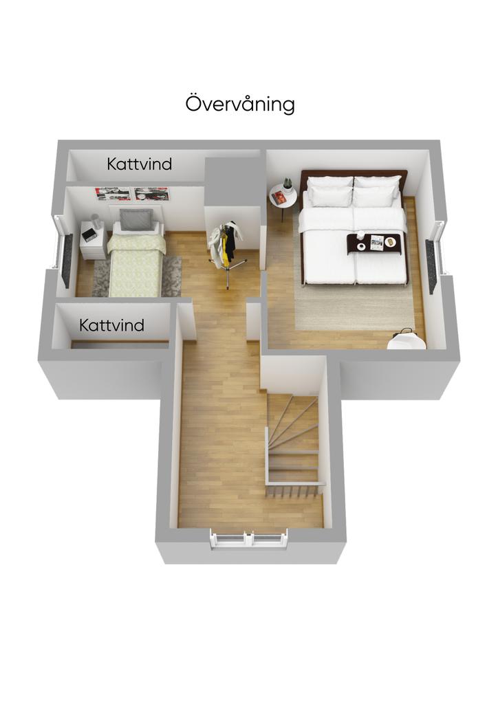 Planlösning Ovanvåning