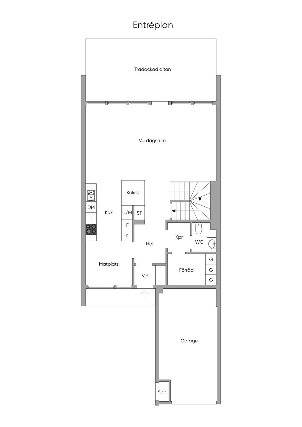 Planskiss 2D, Entréplan