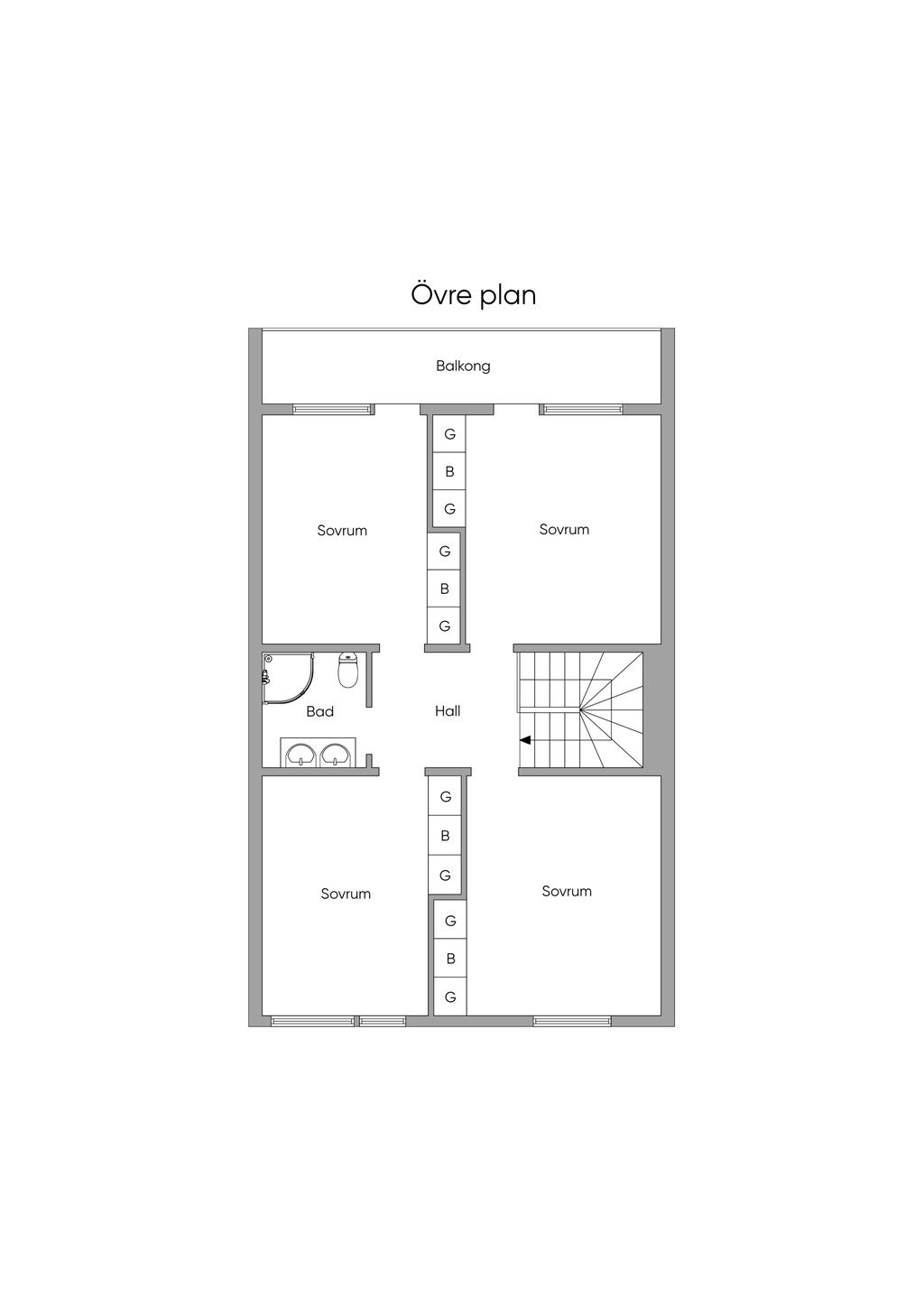 Planskiss 2D, Övre Plan