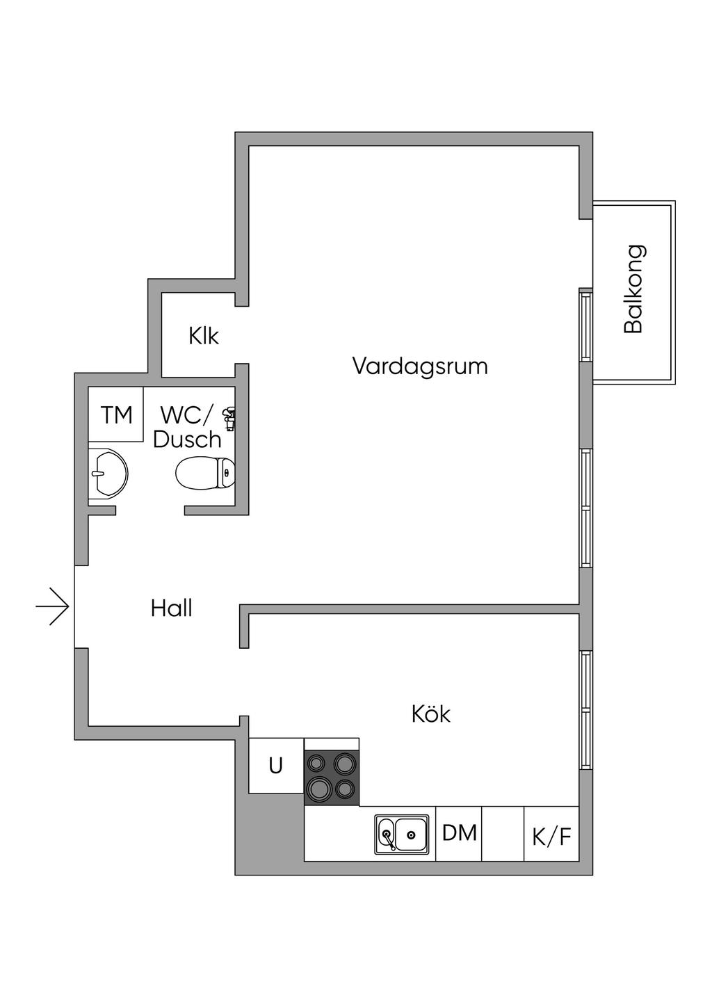 Nuvarande planlösning