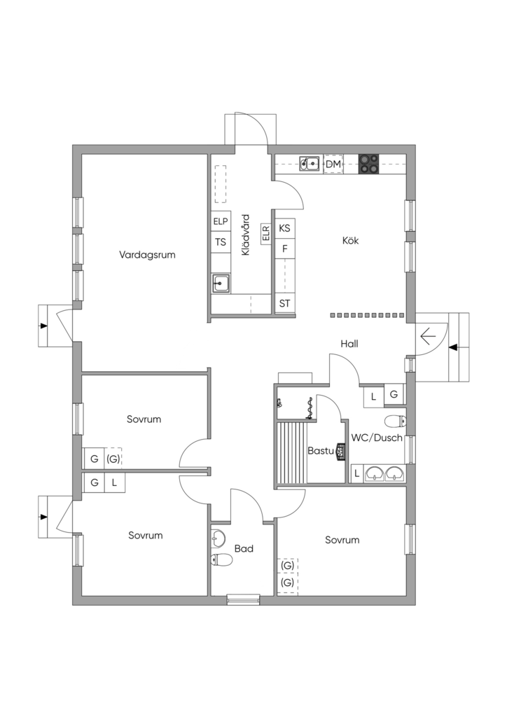 Planlösning entréplan