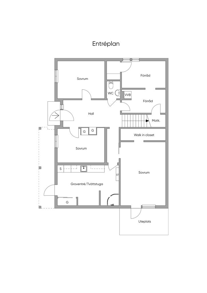 Planlösning Entréplan 2D
