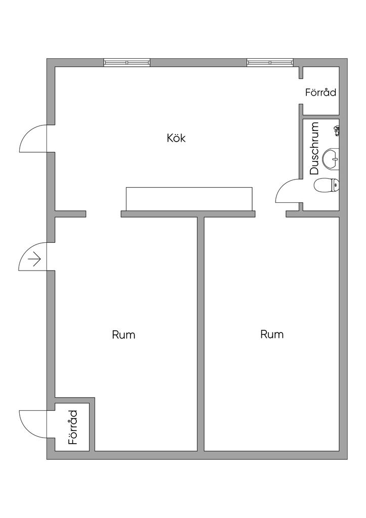 Planlösning Lillstugan