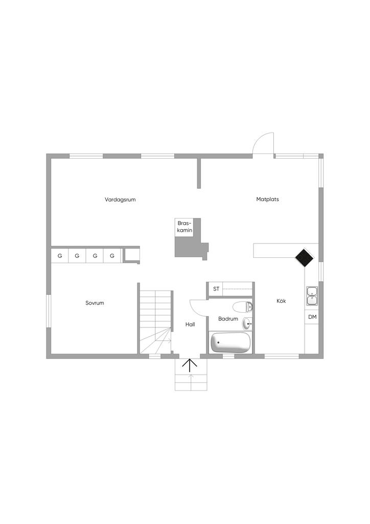 Entréplan Planlösning