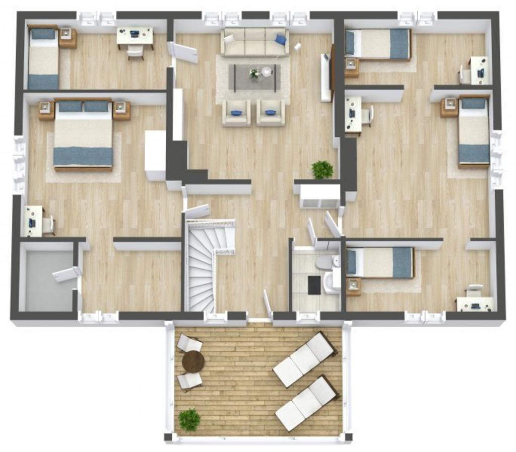Planlösning övre plan