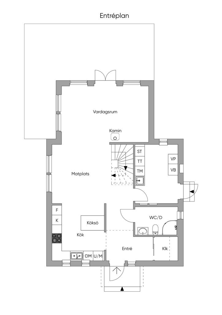 Planritning entréplan
