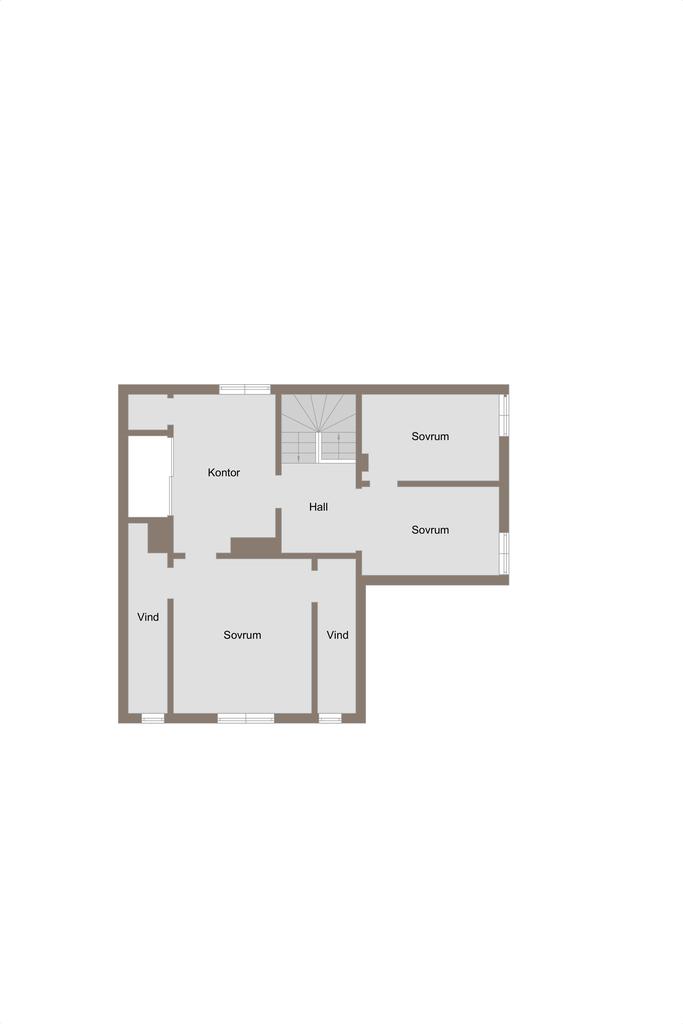 Planlösning övre plan