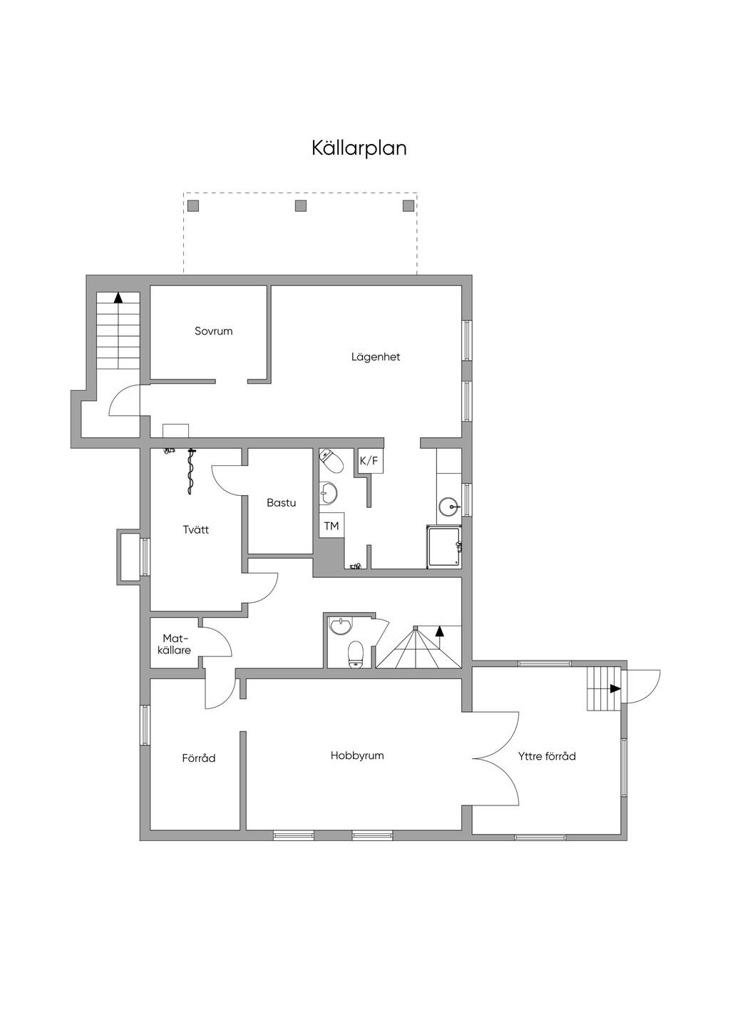 Planlösning källare