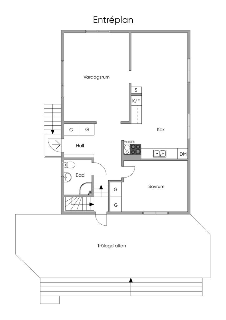 Planritning entréplan