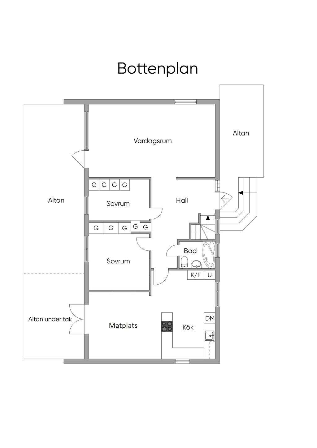 Planritning entréplan