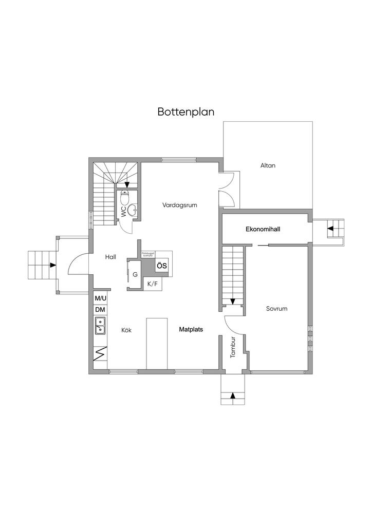 Entréplan, skiss