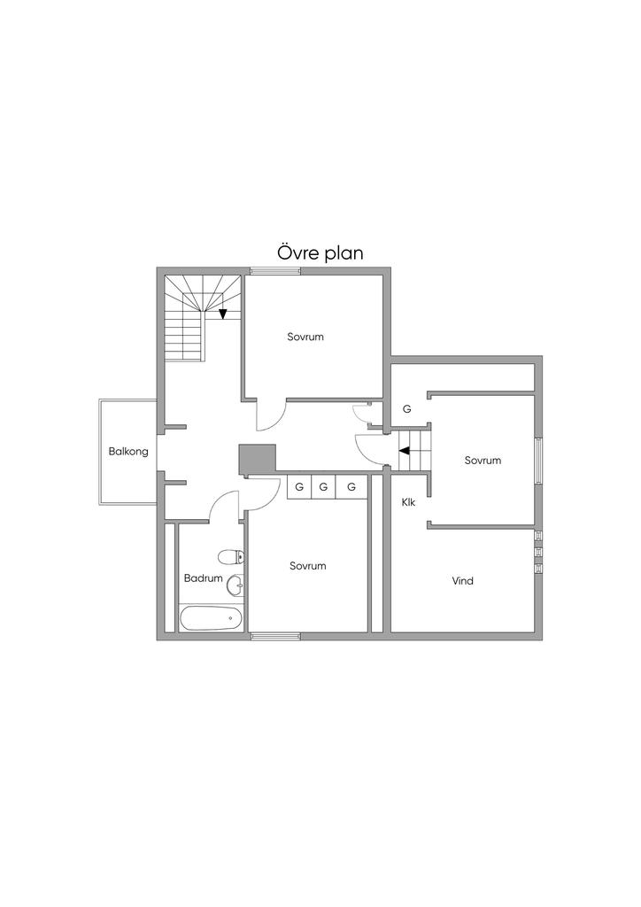 Övre plan, skiss