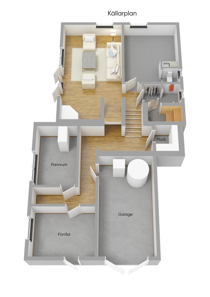 Planritning Källaren 3D