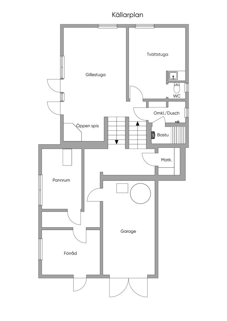 Planlösning källaren