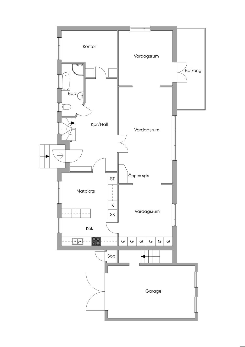 Planlösning markplan