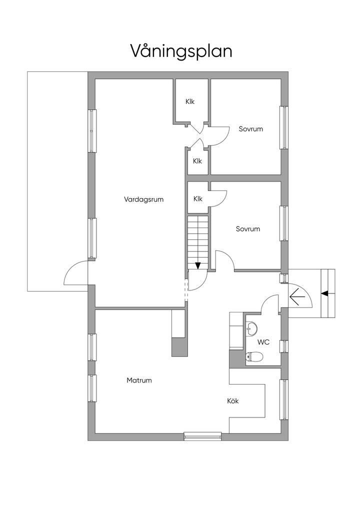 Planlösning entréplan