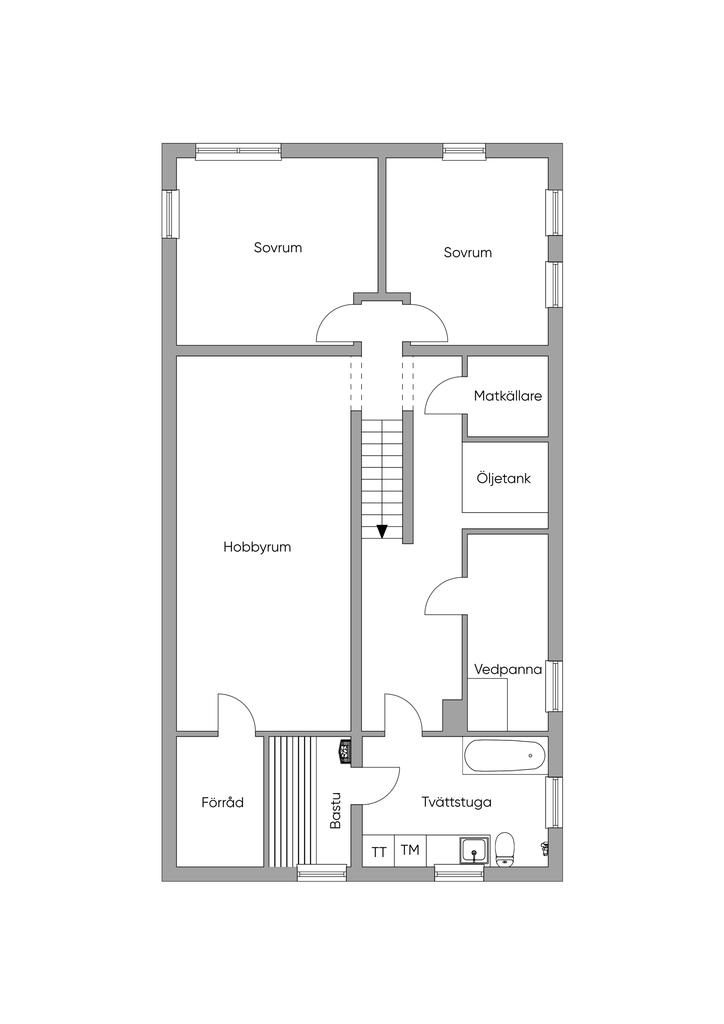 Planlösning källarplan