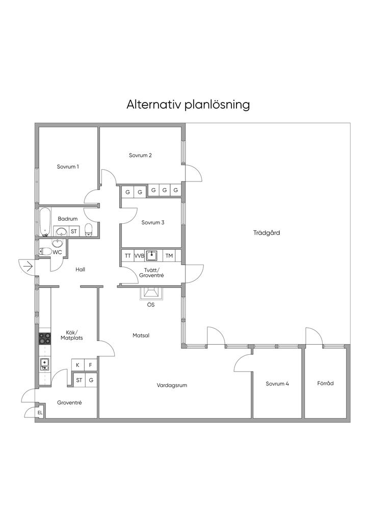 Alternativ Planlösning