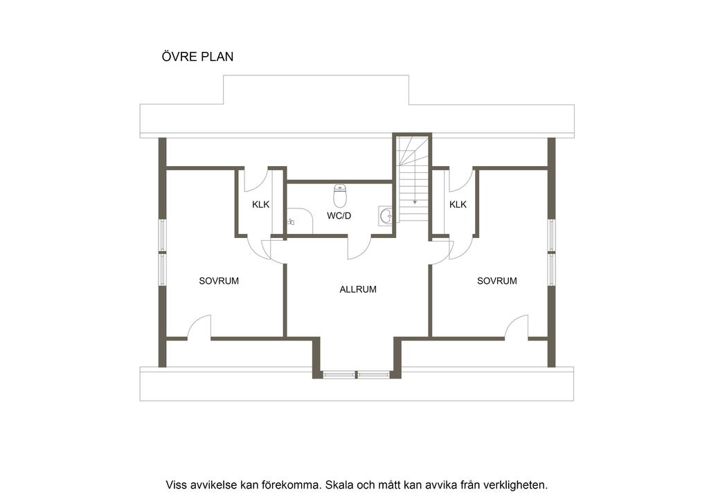 Planlösning, övre plan
