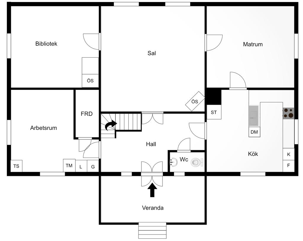 Planlösning entréplan