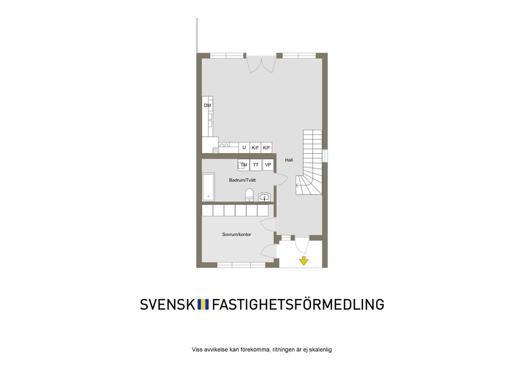 Planlösning entréplan - 2D