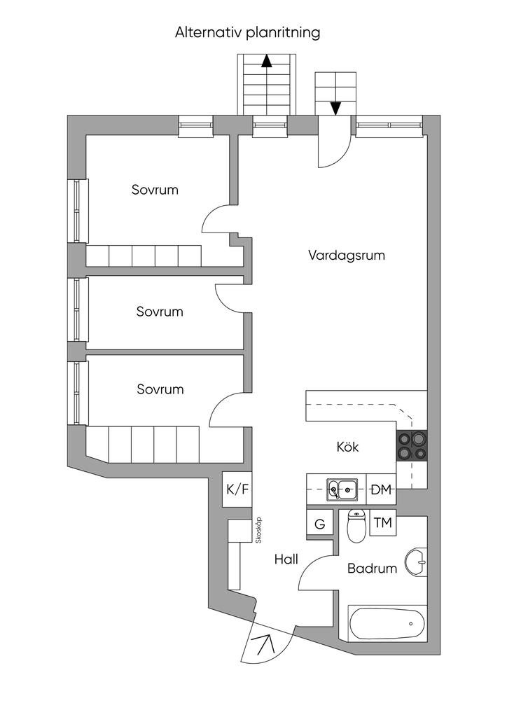 Alternativ planlösning